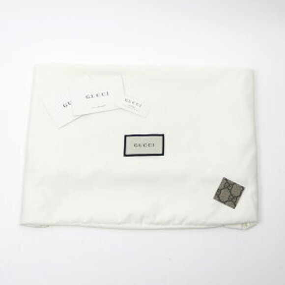 Gucci GG Supreme Hobo Bag Beige Ebony Chain Shoulder Strap Double - Picture 2 of 2